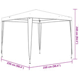 Professional Party Tent 2.5x2.5 m Anthracite 90 g/m 48507