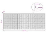 Gabion with 5 mm Wire and 5x5 cm Mesh 300x10x150 cm 3463992