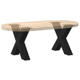 Coffee Table Legs X-Shaped 2 pcs Black 60x cm Steel 4012960
