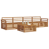 Outdoor Sofa Set 5 pcs Natural Solid Acacia Wood 3372979