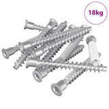 Confirmat Screws 2100 pcs Silver Metal 864387