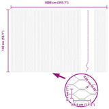 Hexagon Fence Silver 1.4 x 10 m Galvanised steel 42005650