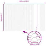Hexagon Fence Silver 1.4 x 10 m Galvanised steel 42005650