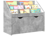 Kids Bookshelf Concrete Grey 60 x 29.5 x 69 cm Engineered Wood 892392