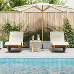 Sun Lounger 2 pcs Brown 60 x 154 x 74cm Solid Acacia wood 3329134
