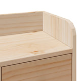 Bookcase Bed without Mattress 135x190 cm Double Solid Wood Pine 3323983