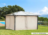 Replacement Gazebo Curtains, 4-Panel Gazebo Side Panels Only, for 3 x 3 Gazebos or Pergolas, T3398P310895