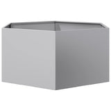 Garden Planter Hexagon 104x90x45 cm Galvanized Steel 851134