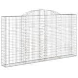 Arched Gabion Basket 300x30x160/180 cm Galvanised Iron 153508