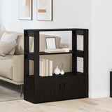 Sideboard Black oak 30 x 80 x 90 cm Engineered wood 881095