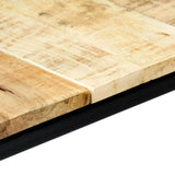 Dining Table 140x70x75 cm Solid Rough Mango Wood 247811