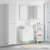 Bathroom Furniture Set 3 pcs White 33 x 34.5 x 160 cm 3406073