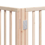 Dog Gate with Door Foldable 12 Panels 600 cm Poplar Wood 3155533