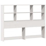 Bookcase Bed without Mattress White 120x200cm Solid Wood Pine 3322991