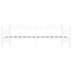 ZNTS 284668 DayBed Frame without Mattress White Metal 90x200 cm