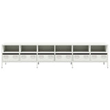 TV Cabinet White 202x39x43.5 cm Cold-rolled Steel 3307160