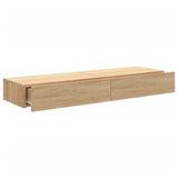 TV Cabinets with LED Lights 2 pcs Sonoma Oak 60x35x15.5 cm 842891