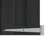 Garden Gate 100 x 100 cm WPC and Aluminium Black 42039043