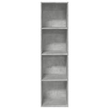 ZNTS Bookcase Concrete Grey 40x30x152 cm Engineered Wood 857879