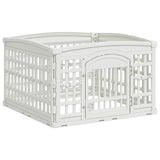 4 Panel Dog Playpen White 91 x 91 x 58 cm Plastic 42027219