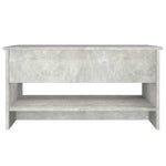 Coffee Table Concrete Grey 80x50x40 cm Engineered Wood 809660