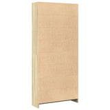 Bookcase Sonoma Oak 80x24x176 cm Engineered Wood 857855
