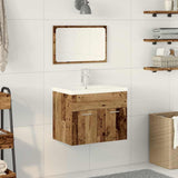 Bathroom Furniture Set Wall-mounted with Door Engineered Wood 3332530