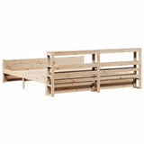 Bed Frame with Headboard without Mattress 200x200 cm 3306029