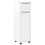 Bathroom Cabinet High Gloss White 30.5 x 30 x 101 cm 888741