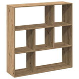 Room Divider Bookcase Artisan Oak 102x29x103.5 cm Engineered Wood 858056