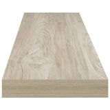 Floating Wall Shelf Oak 120x23.5x3.8 cm MDF 323883