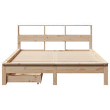 Bookcase Bed without Mattress 160x200 cm Solid Wood Pine 3309803
