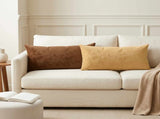 Cushion Cover 12 pcs HEERLEN Taupe 40 x 80 cm Flannel 910194
