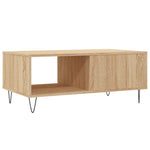 ZNTS Coffee Table Sonoma Oak 90x50x36.5 cm Engineered Wood 830567