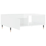 Coffee Table High Gloss White 90x60x35 cm Engineered Wood 827054