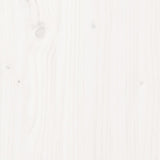 Bed Frame without Mattress White 200x200 cm Solid Wood 3105491