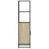 Highboard Sonoma Oak 35.5x35x139 cm Engineered Wood and Metal 849045