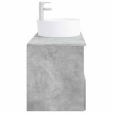 Bathroom Furniture Set 2 pcs Concrete Grey Engineered Wood 3404077