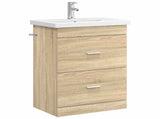 Bathroom Furniture Set Sonoma Oak 61 x 40 x 84.5 cm 3404368