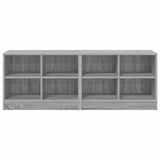 Bed Cabinet 2 pcs Grey Sonoma 66 x 33 x 48 cm Engineered Wood 893728