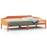 Bed Frame without Mattress Wax Brown 80x200 cm Solid Wood Pine 850913