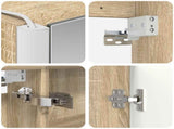 Bathroom Cabinet Set 5 pcs Sonoma Oak Engineered Wood 3406449