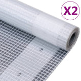 Leno Tarpaulins 2 pcs 260 g/m 4x20 m White 3082834