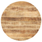 ZNTS Table Top Solid Mango Wood Round 25-27 mm 70 cm 286007