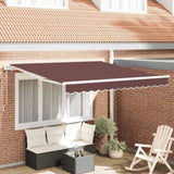 Automatic Retractable Awning Brown 300x250 cm 3215375