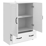 Sideboard High Gloss White 66 x 34.5 x 92 cm Engineered Wood 895819