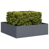 Planter Anthracite 100x100x30 cm Steel 860810