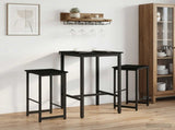 Bar Stool 2 pcs Black Oak 40 x 32 x 64 cm Engineered Wood 8006182