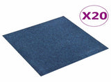 Carpet 20 pcs Dark Blue 50 x 50 cm 100% Polypropylene 42046750