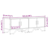 TV Cabinet Grey Sonoma 122x34x41 cm Engineered Wood 848587